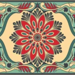 Flor Renacentista - Rectangulares 42x32cm - Imagen 2