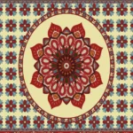 Mandala Carmesí - Rectangulares 42x32cm - Imagen 2